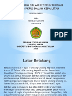 Aspek Hukum Dalam Restrukturisasi Utang (Pkpu)