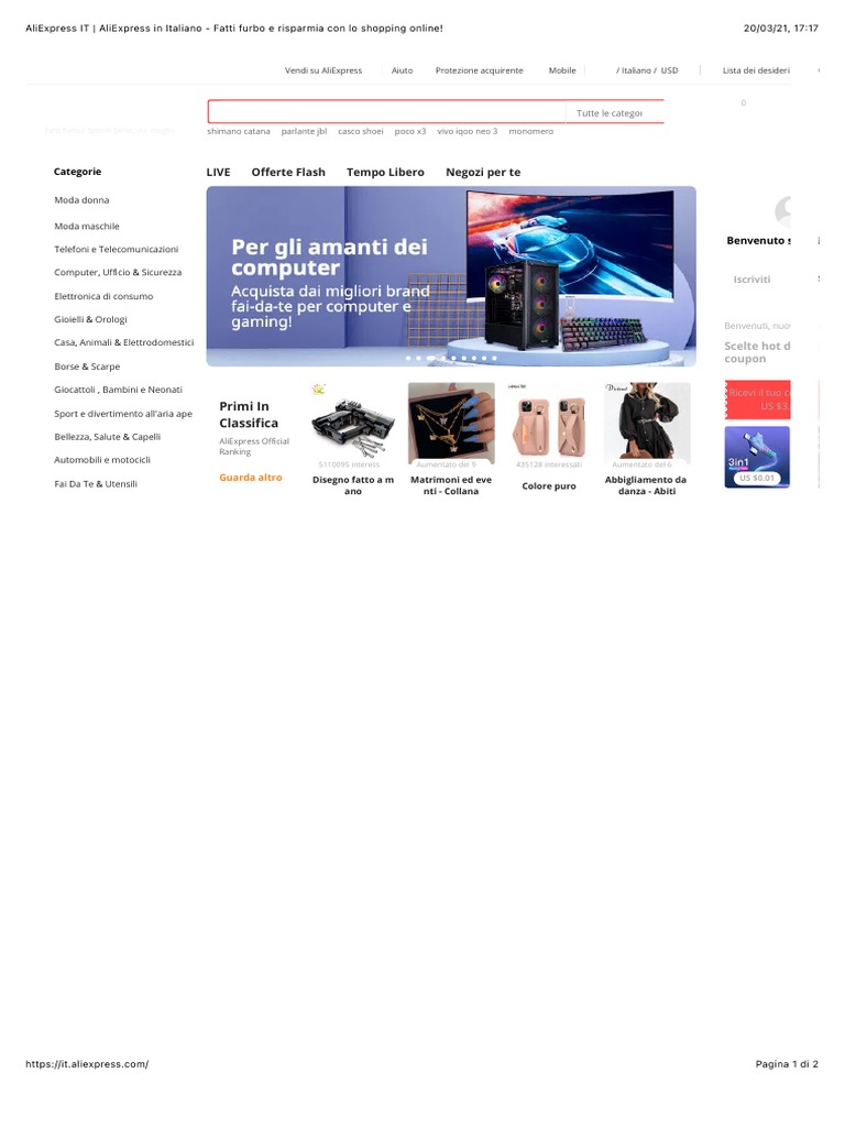 AliExpress IT - AliExpress in Italiano | PDF