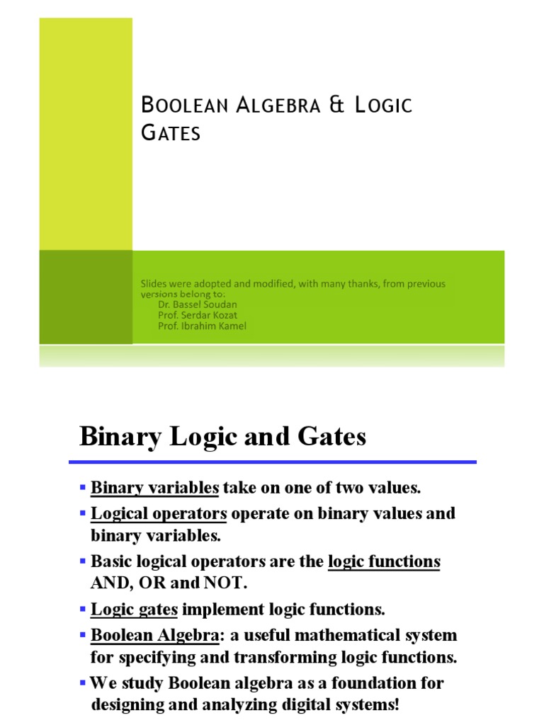 Boolean Logic: An Introduction to Boolean Algebra, Logic Gates, Truth ...