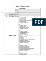 Level C Course Outline: Skills Lesson Type