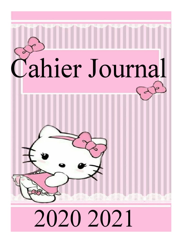 Page De Garde D'un Cahier D'emc Page de Garde D'un Cahier Journal | PDF