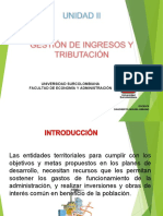 Unidad II Gestion de Ingresos y Tributacion