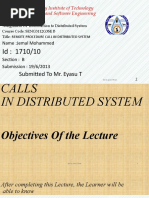 Remote Procedure Call in Distributed System