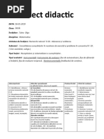 10-01-2019     proiect de lecție MATEMATICA clasa 1