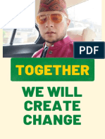Fire Relief - Together We Will Create Change Poster
