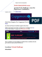 Capgemini Tech Challenge 2020
