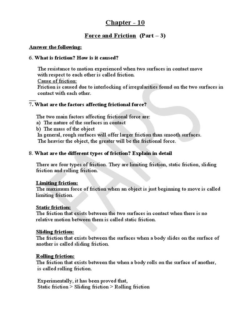 Chapter 10 Force And Friction Part 3 Pdf