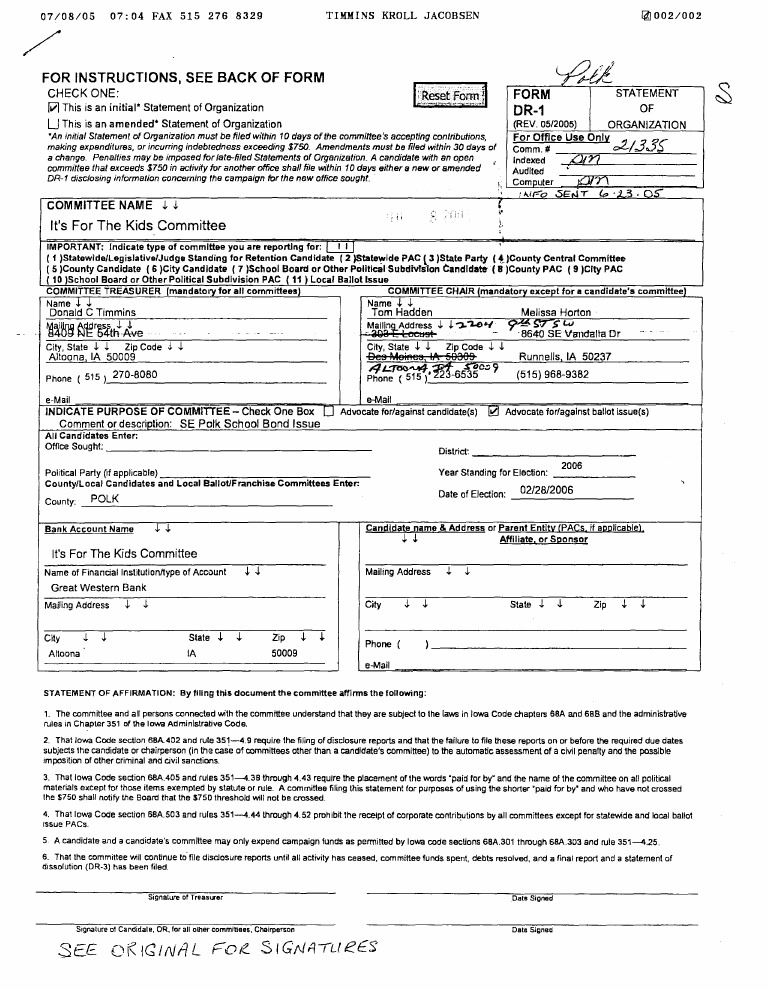For Instructions, See Back of Form Check One U Form Dr1 (Lees PDF