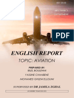 English Report: Topic: Aviation