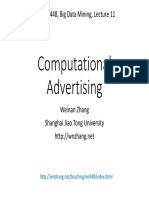 Computational Advertising: 2019 EE448, Big Data Mining, Lecture 11