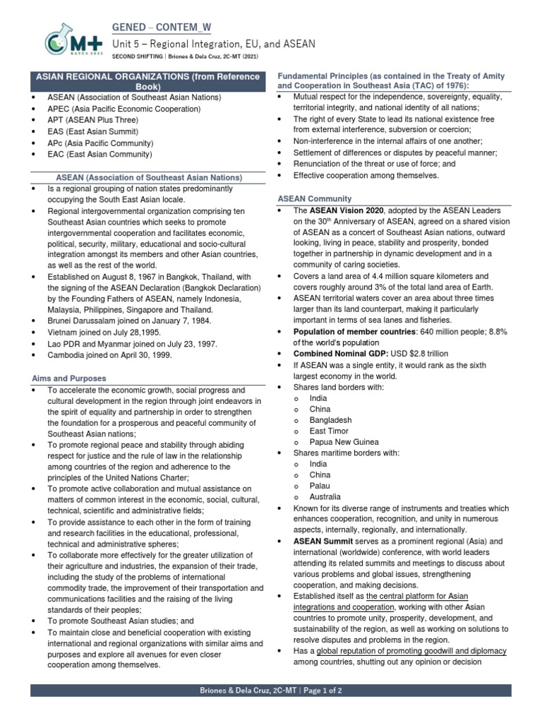 ASEAN and Regional Integration Overview | PDF | Asia Pacific Economic ...