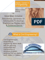 Buitems Career in Civil Engineering presentation summarized