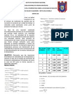 Efecto de La Temperatura en La Invertasa