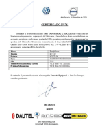 HGXT-54 Certificado Mantención 01-09-2020