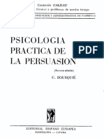 Bousque G - Psicologia Practica de La Persuasuasion