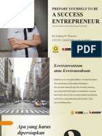 Prepare Yourself To Be A Success Entrepreneur (UNSRI)