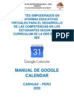 Manual de Google Calendar