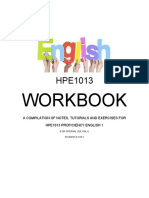 WORKBOOK HPE1013 Students Copy Fourth Ed