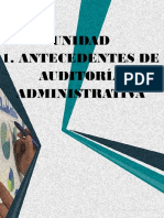 Antecedentes de la auditoría administrativa