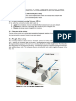 Rectangular Weir Flow Measurement Experiment