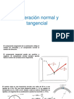 Aceleración normal y tangencial: componentes y cálculos