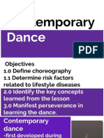PE - 4th Quarter Lesson 1 & 2 (Contemporary Dance)