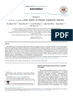 Effects of Particulate Matter On Allergic Respiratory Diseases.