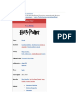 Harry Potter Datos Interesantes