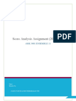 Score Analysis Assignment (September)