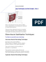 TENNIS ELBOW DIFFERENT APPROACH IN TREATMENT