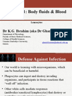 PHL 4201: Body Fluids & Blood: DR K.G. Ibrahim (Aka DR Ghandi)