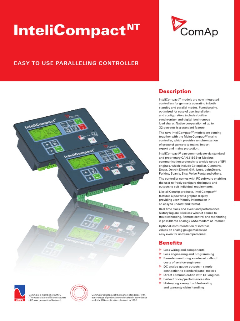 InteliCompact NT Datasheet 2010-03 CPLEICNT | PDF | Mains Electricity ...