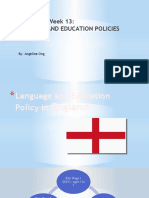 Language and Education Policies (Tutorial 11 Week 12)