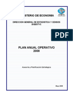 Ministerio de Economia: Plan Anual Operativo 2008