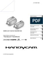 HDRCX110 Handbook