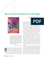 Historia de la biología es la primera obra sobre la historia general de la biología en nuestro país y en español