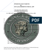 PAF Reservist Commission Requirements | PDF | Physical Examination