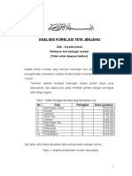 Analisis Korelasi Tata Jenjang