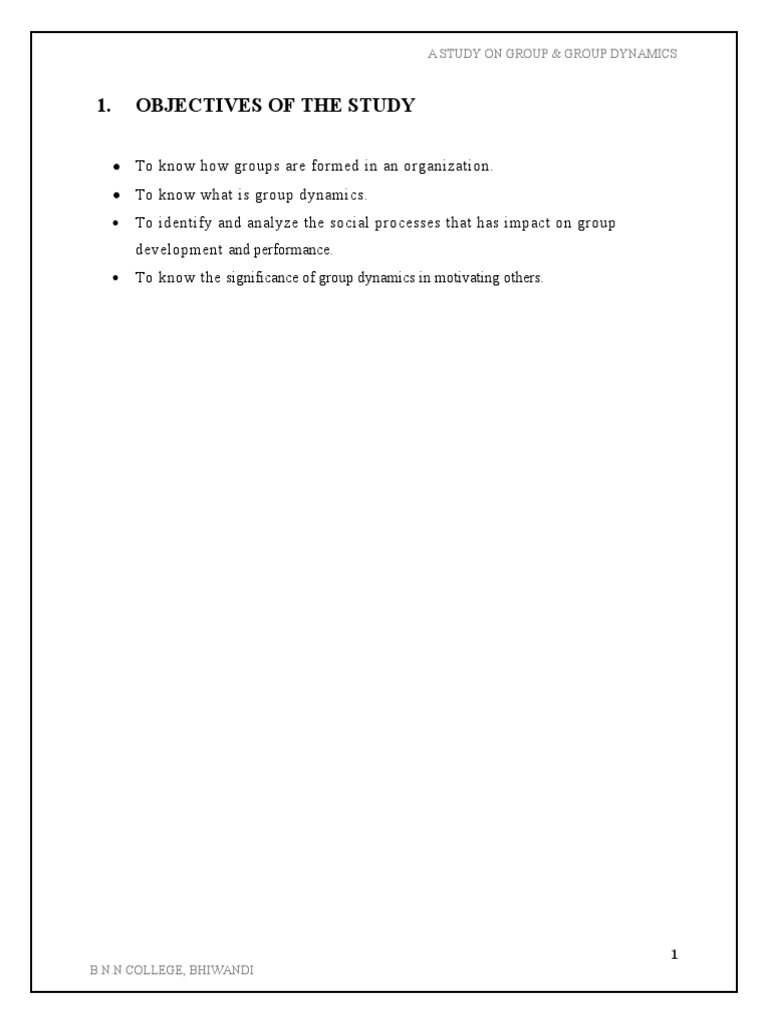 Understanding Group Dynamics in Organizations | PDF | Conflict (Process ...