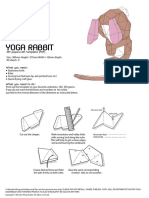 Yoga Rabbit: DIY Papercraft Template PDF