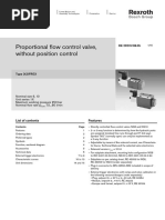 Proportional Flow Control Valve, Without Position Control: List of Contents Features