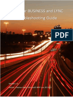 Skype For Business and Lync Troubleshooting Guide - Version 1.0