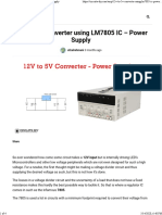 Convert 12V to 5V Using LM7805 IC