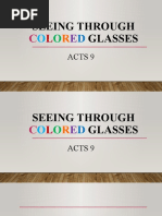 Seeing Through Colored Glasses