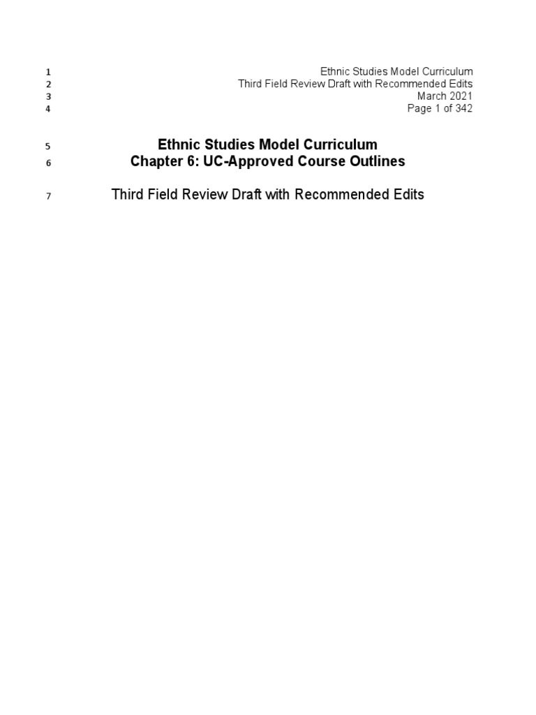Ethnic Studies Model Curriculum Chapter 6 Uc Approved Course Outlines Pdf Identity Social Science Immigration