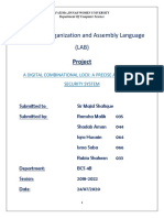 Computer Organization and Assembly Language (LAB) : Project