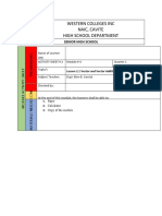 Western Colleges Vector and Scalar Quantities