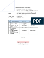 Jadwal Komunikasi PT Trimanunggal