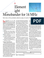 Three Elements Lightweight Monobander For 14 MHZ