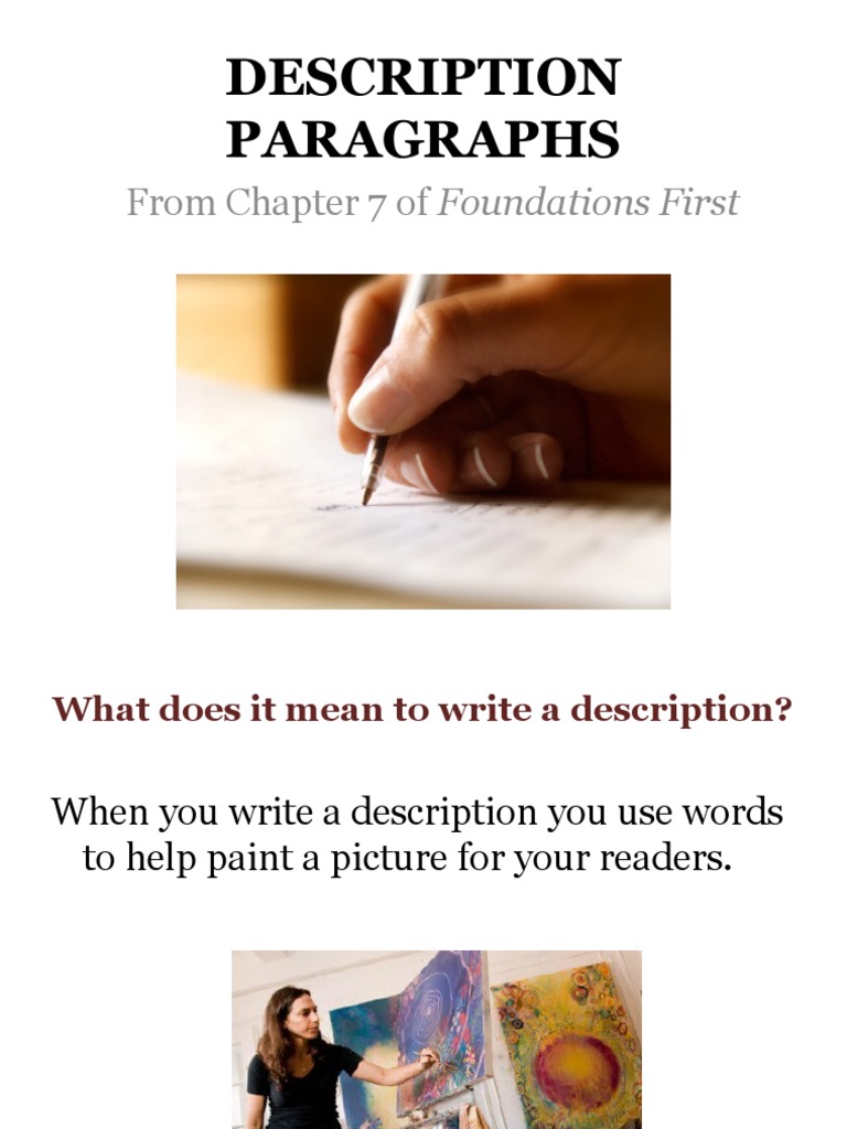 Descriptive Paragraph Writing Guide | PDF | Paragraph | Cognitive Science